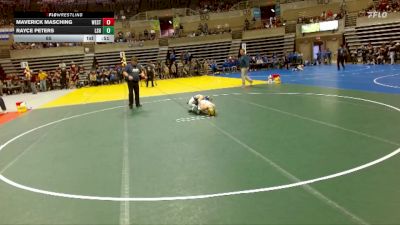 65 lbs Placement (4 Team) - Maverick Masching, Westfield vs Rayce Peters, LSH (LeSueur/Henderson)