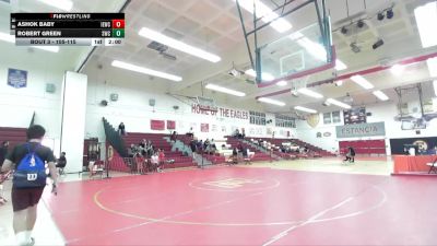 105-115 lbs Round 1 - Robert Green, Silverback Wrestling Club vs Ashok Baby, Inland Elite Wrestling Club