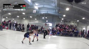 35 lbs Quarterfinal - Kaynen Moen, Junior Eagles vs JeLani Johnson, Little Jays Wrestling Club