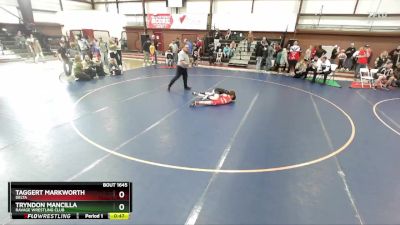 95 lbs Cons. Round 2 - Tryndon Mancilla, Ravage Wrestling Club vs Taggert Markworth, Delta