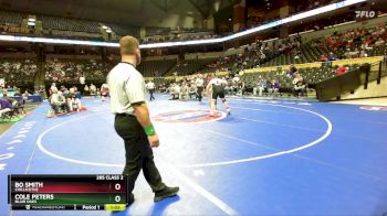285 Class 2 lbs Quarterfinal - Cole Peters, Blair Oaks vs Bo Smith, Chillicothe