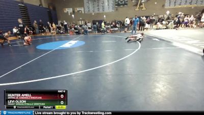 67 lbs 1st Place Match - Levi Olson, Mount Vernon Pitbulls Wrestling vs Hunter Amell, Orting Jr. Cardinals Wrestling