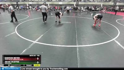 152 lbs Cons. Round 3 - Dawson Beyer, Team Valley Wrestling Club vs Devin Wudtke, Wisconsin