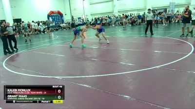 150 lbs Round 6 (16 Team) - Grant Maas, Nebraska Green Machine (Dev B) vs Kaleb Monlux, S.E.O. Wrestling Club- Team White