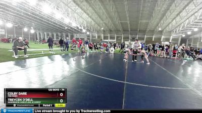 74 lbs Cons. Semi - Treycen O`Dell, Sanderson Wrestling Academy vs Colby Dare, The Farm