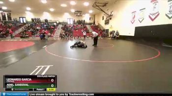 132 lbs 5th Place Match - Leonardo Garcia, Cascade vs Adiel Sandoval, Quincy