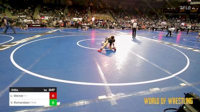 64 lbs Round Of 32 - Christopher Weiner, Team Tugman vs Van Richardson, Tironook Wrestling