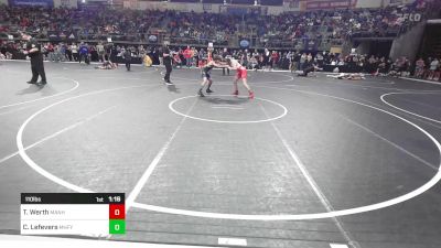 110 lbs Round Of 32 - Tucker Werth, Manhattan Wrestling Club vs Corbin Lefevers, Mountain Home Flyers