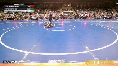 55 lbs Round Of 32 - Clayton Aleksick, King Select vs Korbin Parker, Alpha Elite, Mi