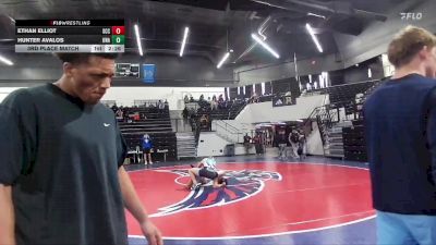 149 lbs 3rd Place Match - Hunter Avalos, Unattached vs Ethan Elliot, Southeast Community College