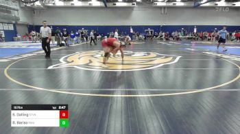 157 lbs Quarterfinal - Steven Dalling, Stevens vs Ben Bariso, Roger Williams