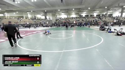 80 lbs Quarterfinal - Charles Lowe, Wildcats Wrestling vs Jacob Grant, Grindhouse