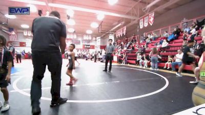 52 lbs Quarterfinal - Kevin Harris, HURRICANE WRESTLING ACADEMY vs Hendrix Blevins, Vinita Kids Wrestling