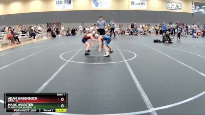 80 lbs Round 1 (6 Team) - Adam Hagenbuch, POWA vs Mark Wurster, CP Wrestling Academy