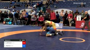 67 kg Consolation - Xavier Johnson, Marines vs Lenny Merkin, New York Athletic Club