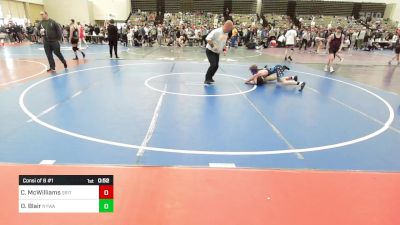 102-I lbs Consi Of 8 #1 - Conner McWilliams, Grit Mat Club vs Owen Blair, Newtown (CT) Youth Wrestling