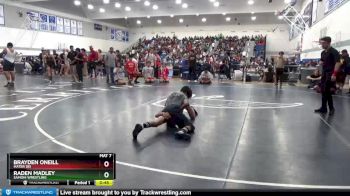 106 lbs Cons. Round 2 - Brayden ONeill, Mater Dei vs Raden Madley, Samohi Wrestling