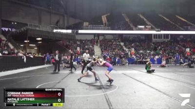 100 lbs Quarterfinal - Natalie Lattimer, Pittsburg vs Corinne Parker, WR- Topeka Blue Thunder