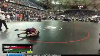 1A 132 lbs Semifinal - Ty Whitney, Eatonville vs Marcos Torrez, Toppenish