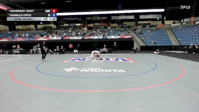 103 lbs Cons. Round 5 - Makennah Craft, Campbellsville vs Isabelle Apple, Grand View