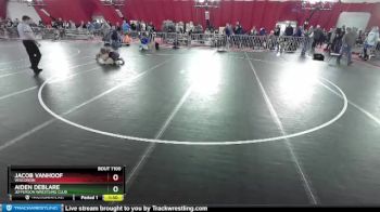 132 lbs Quarterfinal - Aiden DeBlare, Jefferson Wrestling Club vs Jacob VanHoof, Wisconsin