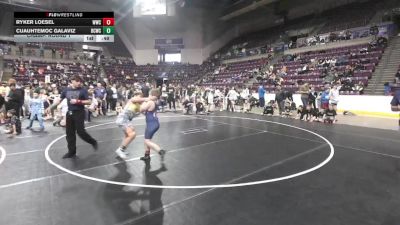 106.1-135 lbs Champ. Round 1 - Ryker Loesel, Widefield Wrestling Club vs Cuauhtemoc Galaviz, Bear Cave Wrestling Club