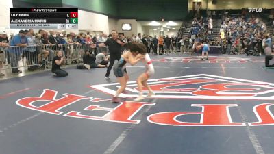 95 lbs Round Of 16 - Lily Enos, IL vs Alexandria Marin, CA