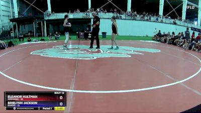 90 lbs Round 5 (6 Team) - Eleanor Hultman, Wisconsin vs Brielynn Jackson, Kansas