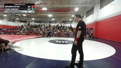 150 lbs Quarterfinal - Benjamin Walton, Goffstown vs Daniel Sheehan, Concord