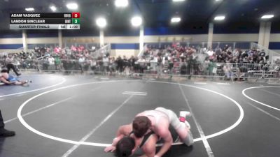 144 lbs Quarterfinal - Adam Vasquez, Rough House vs Landon Sinclear, Uintah