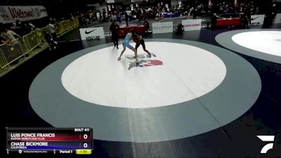 144 lbs Cons. Round 3 - Luis Ponce Francis, Kaitoa Wrestling Club vs Chase Bickmore, California