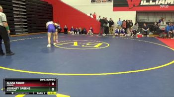 145 lbs Cons. Round 2 - Journey Greene, Muscatine vs Alivia Tague, Keokuk