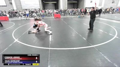 132 lbs Cons. Round 2 - Connor Jerdee, Askren Wrestling Academy vs Tavin Bomkamp, Team Nazar Training Center