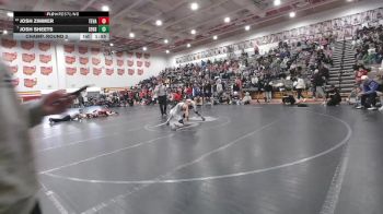 126 lbs Champ. Round 3 - Josh Sheets, Columbus St. Francis DeSales vs Josh Zimmer, Teays Valley