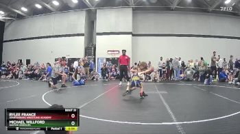 55 lbs Quarterfinal - RyLee France, Spartanburg Wrestling Academy vs Michael Willford, Gaston Grizzlies