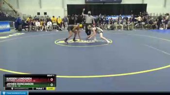 110 lbs Semifinals (4 Team) - Jayden Duncanson, Tioga Sr HS vs Karsen Lundgren, Falconer-Cassadaga Valley