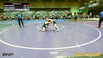 101 lbs 5th Place - Isaiah Flores, Pounders WC vs Kash Clementi, Gladiator Academy