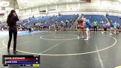 150 lbs Cons. Round 3 - Samuel Bustamante, IN vs Rhadei Kuck, WI