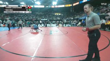 3A 165 lbs Semifinal - Conner Christensen, Clearwater Valley vs Mac Hall, West Jefferson