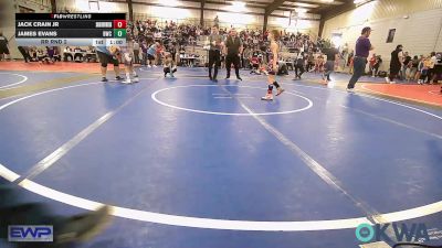 55 lbs Rr Rnd 2 - Jack Crain Jr, Skiatook Youth Wrestling vs James Evans, Bartlesville Wrestling Club