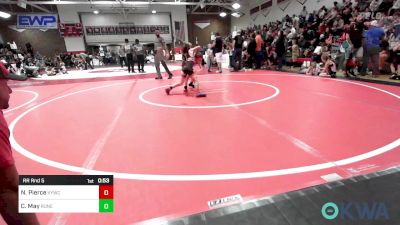 61-64 lbs Rr Rnd 5 - Nolan Pierce, Verdigris Youth Wrestling vs Clinton May, Runestone