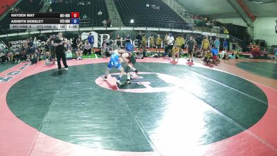 120 lbs Hayden May, Alaska 1 HS Boys vs Ashdyn Densley, Utah 2 HS Boys