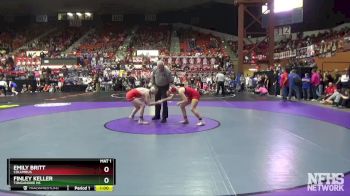 130 lbs Cons. Round 1 - Emily Britt, Columbus vs Finley Keller, Tonganoxie HS