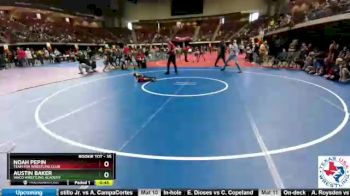 35 lbs Cons. Semi - Austin Baker, Waco Wrestling Academy vs Noah Pepin, Team Fox Wrestling Club