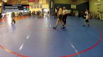 144 lbs Cons. Semi - Nathan Saldivar, Rancho Cucamonga vs Lucas S Holloway, Santiago (Corona)