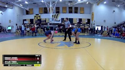 140 lbs Quarterfinal - KyLee Tibbs, Gahanna Lincoln HS vs Dinah Jones, Marysville (B-Team)