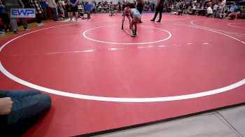 61 lbs Quarterfinal - Isaac Reeves, Bartlesville Wrestling Club vs Olivia Emmons, Grove Takedown Club