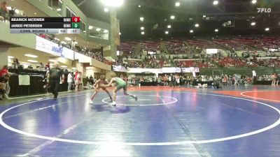 74 lbs Cons. Round 3 - Bearick McEwen, Mine Yard Dogs Wrestling Club vs Jared Petersen, Mountain Man Wrestling