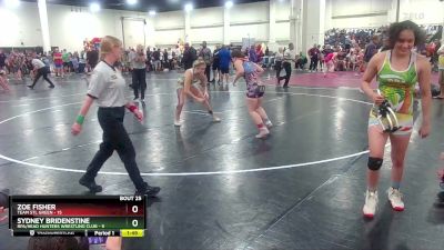 125 lbs Placement (16 Team) - Sydney Bridenstine, RPA/Head Hunters Wrestling Club vs Zoe Fisher, Team STL Green