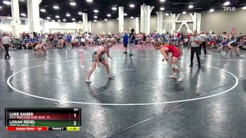 157 lbs Quarters & Wb (16 Team) - Luke Kaiser, S.E.O. Wrestling Club- Blue vs Logan Redel, Team STL Black